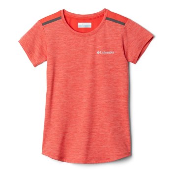 Columbia Majice Za Djevojčice - Tech Trek Short Sleeve Crvene | NUBY-67204
